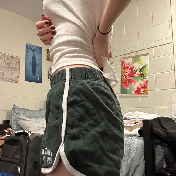 Georgetown dark green brandy melville lounge shorts - Picture 4 of 7